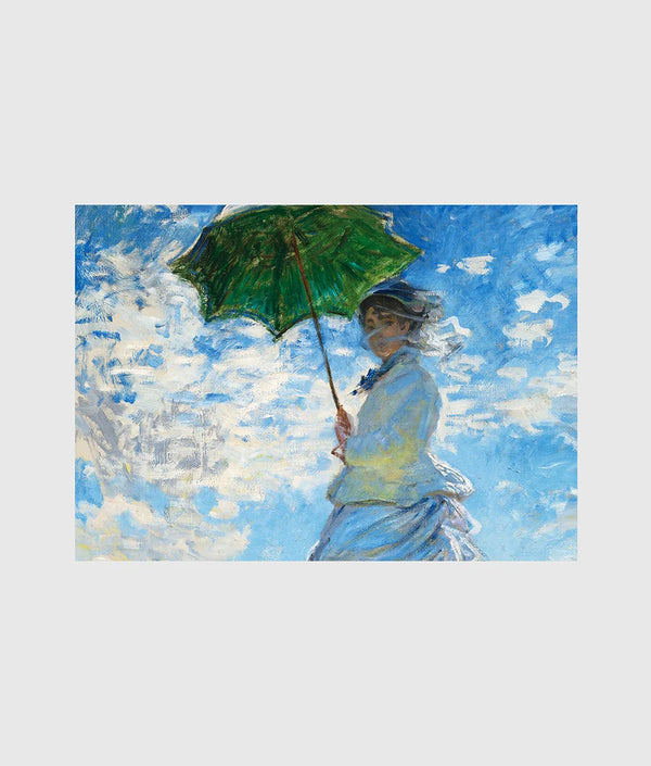 Graceful Retreat: Woman with Parasol