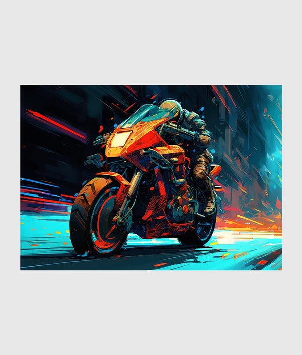Rapid Racer: Black & Orange Speed
