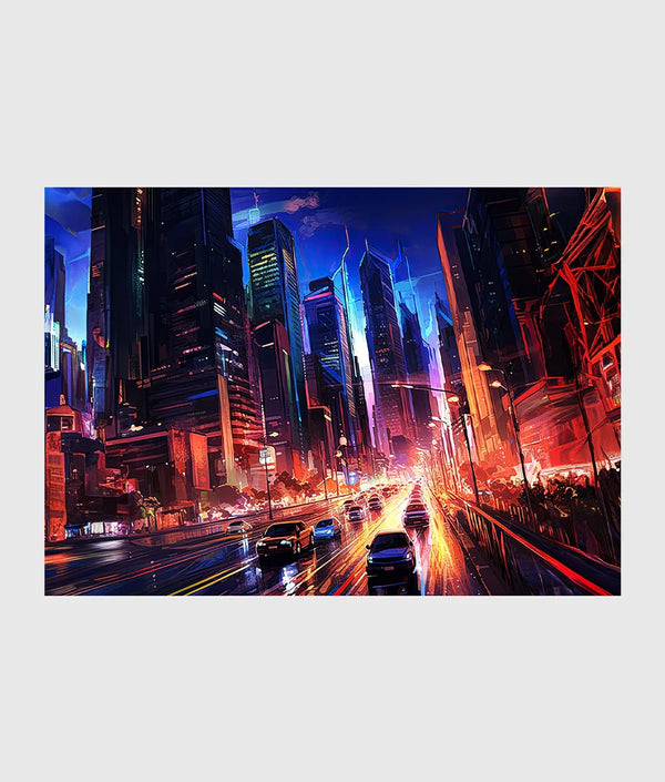 A Bustling City Skyline