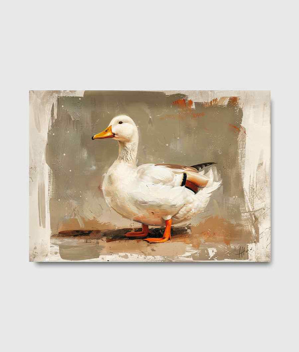 Oil Painting of a Duck