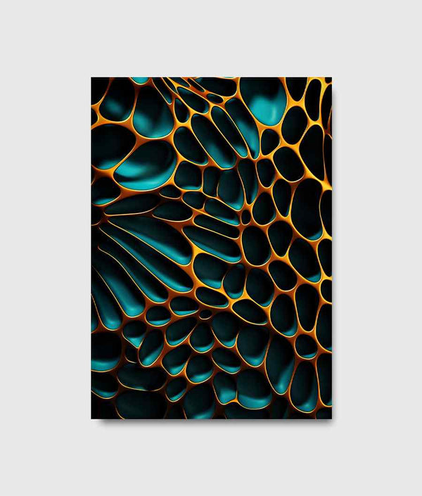Teal, Blue, and Gold