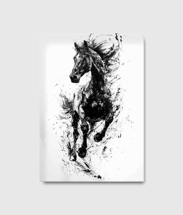 Black Inked Horse Splatter