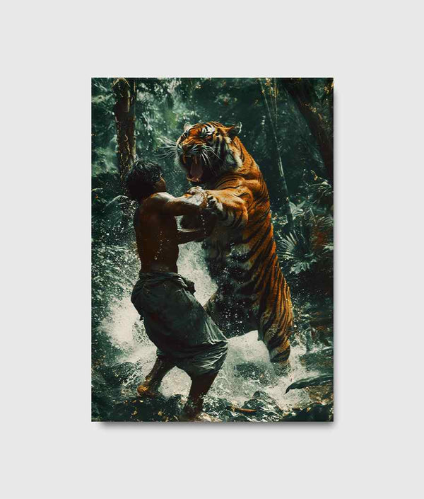 Mowgli and the Tiger