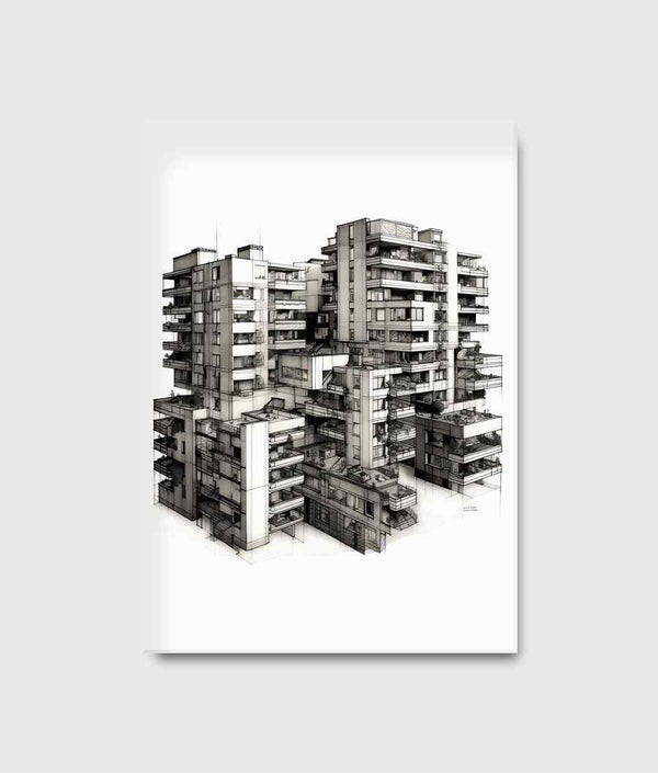 Overlapping Apartment Building