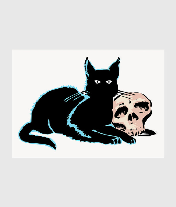 Dark Enigma Cat Print