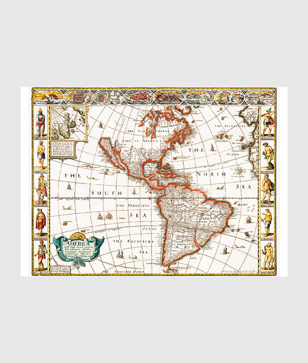 Map of America Vintage