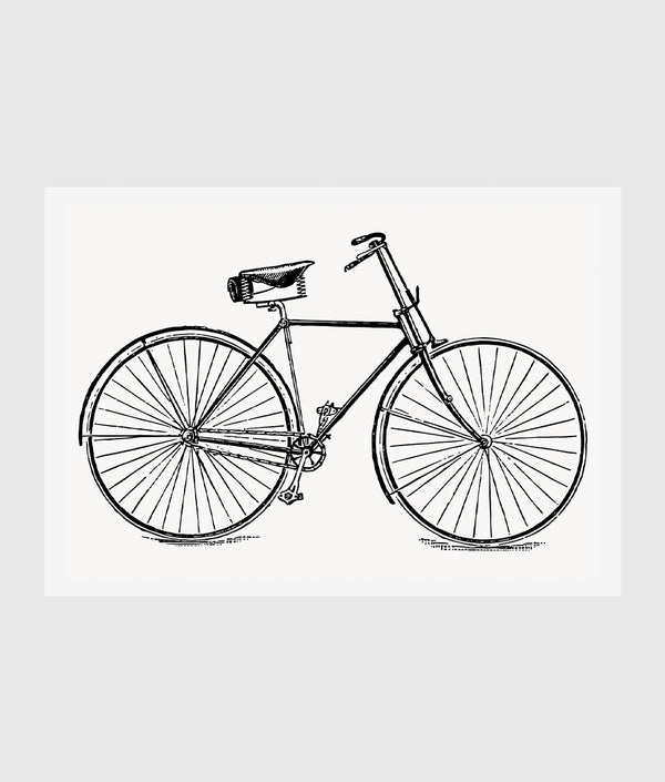 Vintage Bicycle Engraving