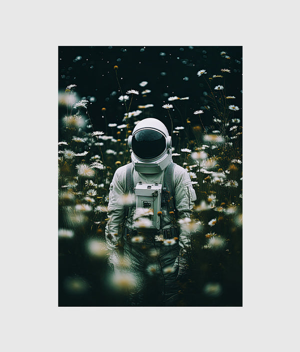 Zero Gravity Stance: Astronaut Poster