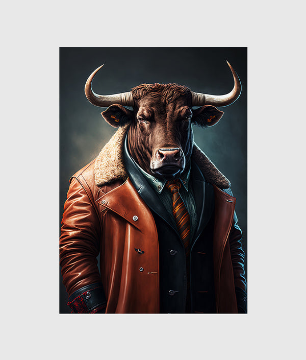 Anthropomorphic Stylish Bull